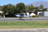 N704UT @ SZP - 1976 Cessna 150M, Continental O-200 100 Hp, landing Rwy 22 - by Doug Robertson