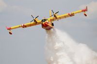 F-ZBFS @ LFFQ - Canadair CL-415, On display, La Ferté-Alais airfield (LFFQ) Air show 2015 - by Yves-Q