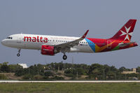 9H-NEC @ LMML - Runway 31 - Delivery Flight from XFW - by Roberto Cassar