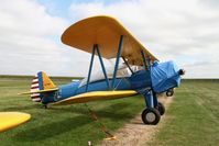 N57861 @ KGBG - At the Stearman Fly in. PT-13A 37-257 - by Glenn E. Chatfield