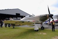 F-AZXR @ LFFQ - Hawker Hurricane Mk.IIa, Static display, La Ferté-Alais airfield (LFFQ) Airshow 2015 - by Yves-Q