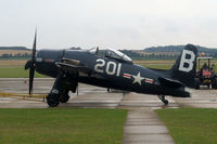 G-RUMM @ EGSU - 1948 Grumman F8F-2 (G58), c/n: D.1088, BuNo 121714 - by Timothy Aanerud
