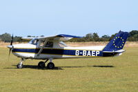 G-BAEP - Just landed at, Bury St Edmunds, Rougham Airfield, UK.