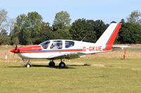 G-GKUE - Just landed at, Bury St Edmunds, Rougham Airfield, UK.