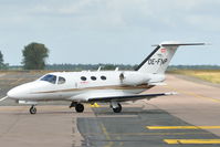 OE-FNP @ EGSH - Arriving at Norwich from Paris, Le Bourget. - by keithnewsome
