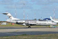 VH-QQW @ EGSH - Returning from engine test facility with parts missing. - by keithnewsome