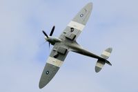 F-AZJS @ LFFQ - Supermarine 389 Spitfire PR.XIX, On display, La Ferté-Alais airfield (LFFQ) Air show 2015 - by Yves-Q