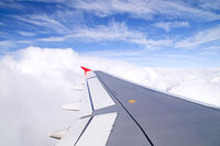 OE-IHD @ INFL - Laudamotion Airbus A320 inflight STR-VIE - by Thomas Ramgraber