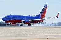 N968WN @ KBOI - Landing RWY 10L.