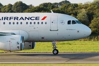 F-GUGG @ LFRB - Airbus A318-111, Take off run rwy 07R, Brest-Bretagne airport (LFRB-BES) - by Yves-Q