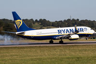 EI-EKC @ EGGD - Landing RWY 09 - by Dominic Hall