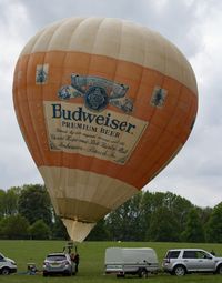 G-OBUD - Shown at a special gathering on 8 Budweiser themed balloons at the Midlands Air Festival - Nuneaton - by dave226688