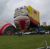 G-BUEU - The gathering of eight Budweiser themed balloons at the Midlands Air festival - Nuneaton - by dave226688