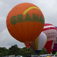 G-CDXW - Andrew Kaye displays his Granador themed Orange Balloon at the midland Air festival  - Nuneaton - by dave226688