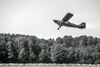 D-ENAT @ LSPL - Fluegerchilbi Langenthal-Bleienbach. Scanned from 6x9 b+w negative.