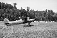 D-ENAT @ LSPL - Fluegerchilbi Langenthal-Bleienbach. Scanned from 6x9 b+w negative.