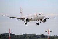 ES-SAO @ LFRB - Airbus A320-214, On final rwy 25L, Brest-Bretagne airport (LFRB-BES) - by Yves-Q