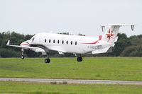 F-HBCG @ LFRB - Beech 1900D, Landing rwy 25L, Brest-Bretagne airport (LFRB-BES) - by Yves-Q