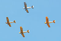 VH-BTP @ YSEN - DeHavilland DH-82A Tiger Moths VH-NIG, VH-WFN, VH-DWD and VH-BTP Serpentine 051117. - by kurtfinger