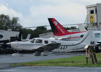 G-TAAT @ EGTR - Saratoga parked at Elstree - by Chris Holtby