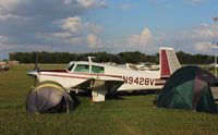 N9428V @ KOSH - Mooney M20E - by Mark Pasqualino