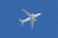 OO-JAL @ LFRB - Boeing 737-7K, Flight over Brest-Bretagne airport (LFRB-BES) - by Yves-Q