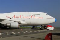 OM-ACG @ LFRB - Boeing 747-409SF, Loading, Brest-Bretagne airport (LFRB-BES) - by Yves-Q