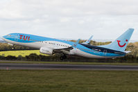 G-TAWW @ EGGD - Departing RWY 27 - by Dominic Hall