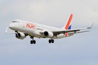 F-HBLB @ LFRB - Embraer 190LR, Short approach rwy 25L, Brest-Bretagne airport (LFRB-BES) - by Yves-Q