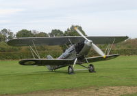 G-BTVE @ EGTH - 1937 Hawker Demon testing its engine at Old Warden - by Chris Holtby