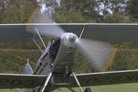 G-BTVE @ EGTH - Hawker Demon testing its Rolls Royce engine at Old Warden - by Chris Holtby