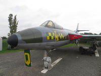 WN904 @ EGBK - 1954 Hunter outside the Sywell Aviation Museum sporting new decals - by Chris Holtby