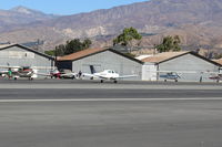 N38062 @ SZP - 1980 Beech 77 SKIPPER, Lycoming O-235-L2C 115 Hp, max speed 121 mph, range 475 miles, 29 gallons useable fuel, taxi to Rwy 22 - by Doug Robertson