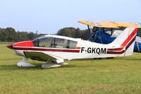 F-GKQM @ LFRU - Robin DR.400-120 Dauphin, Static display, Morlaix-Ploujean airport (LFRU-MXN) air show 2019 - by Yves-Q