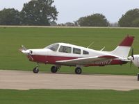 G-BNNZ @ EGBK - Warrior II visitor from Biggin Hill parked at Sywell - by Chris Holtby