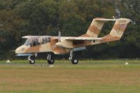 F-AZKM @ LFRU - North American OV-10B Bronco, Taxiing rwy 22, Morlaix-Ploujean airport (LFRU-MXN) air show 2019 - by Yves-Q