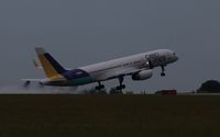 F-HTAG @ EGSH - Departing a wet Rwy 09 - by AirbusA320