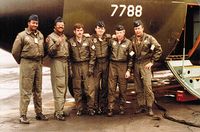 63-7788 @ KTCM - The Majors Crew for a 36th TAS squadron airdrop competition at McChord AFB, WA. - by Philip T Smith