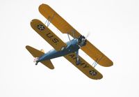 N60320 - 1941 Boeing Stearman over Potters Bar,  Herts - by Chris Holtby