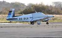 OE-DLV @ EGFH - Newly resident Mooney M20J. - by Roger Winser