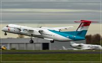 LX-LGE @ EDDR - De Havilland Canada DHC-8-402Q, - by Jerzy Maciaszek