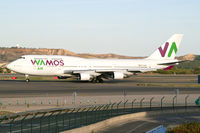 EC-KXN @ LEMD - Wamos Air Boeing 747-400 - by Thomas Ramgraber