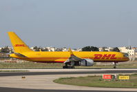 G-DHKU @ LMML - B757 G-DHKU DHL Cargo - by Raymond Zammit
