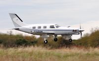 2-SNOW @ EGFH - Visiting Malibu Mirage departing Runway 04. - by Roger Winser