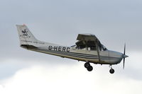G-HERC @ EGSH - Landing at Norwich. - by Graham Reeve