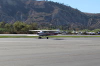 N9435U @ SZP - 1976 Cessna 150, Continental O-200 100 Hp, landing roll Rwy 04 - by Doug Robertson