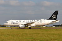D-AIZN @ EGSH - Leaving Norwich for Munich with Star Alliance colour scheme. - by keithnewsome