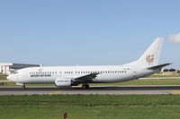 LY-EEL @ LMML - B737-400 LY-EEL Getjets - by Raymond Zammit