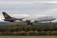 N607UP @ EDDK - N607UP - Boeing 747-8F - United Parcel Service (UPS) - by Michael Schlesinger