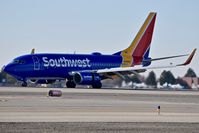 N458WN @ KBOI - Landing roll out on RWY 10L.